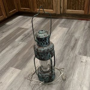 Vintage handmade table lamp, EUC